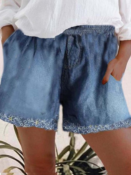 

Casual Denim shorts, Blue, Shorts