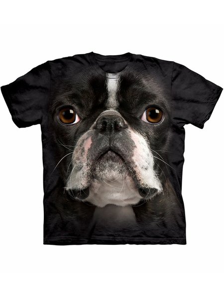 

Boston Terrier Face T-Shirt, Black, T-shirts