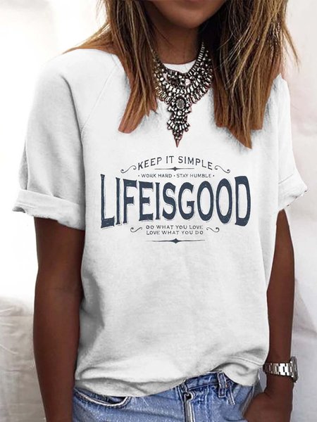 

Lettera Casuale Camicie & Top, Bianco, Tops