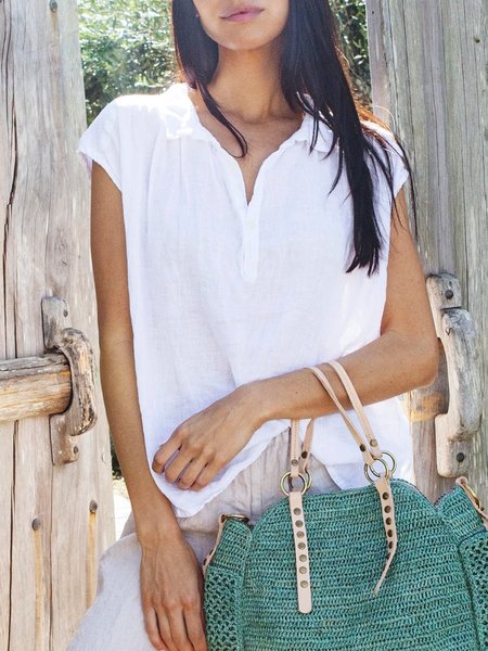 

Cotton Casual Shirts & Tops, White, Tops