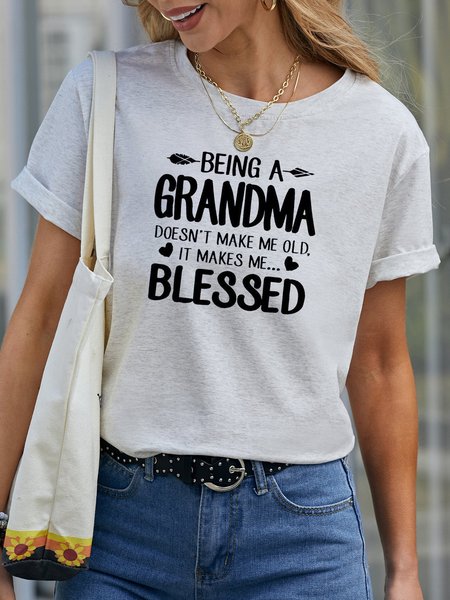

Short Sleeve Casual Cotton-Blend Shirts & Tops, White, T-shirts