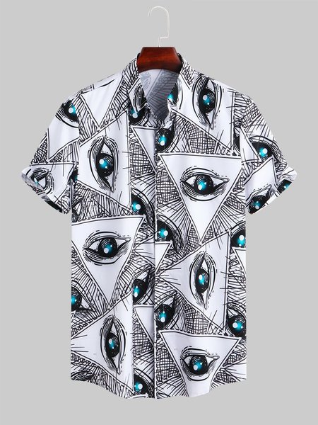 

Oversized Fit Short Sleeve Casual Shirt for Men, Color, Men's Floral shirt
