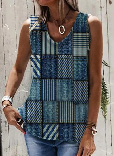

Shift Casual Crew Neck Tanks & Camis, As picture, Tanks & Camis