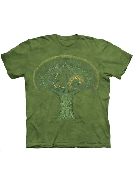 

Celtic Roots Short Sleeve Crew Neck Women Tee, Green, T-shirts