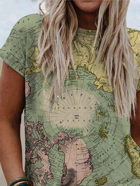 

Shift Casual Printed T-shirt, Green, Tees & T-shirts