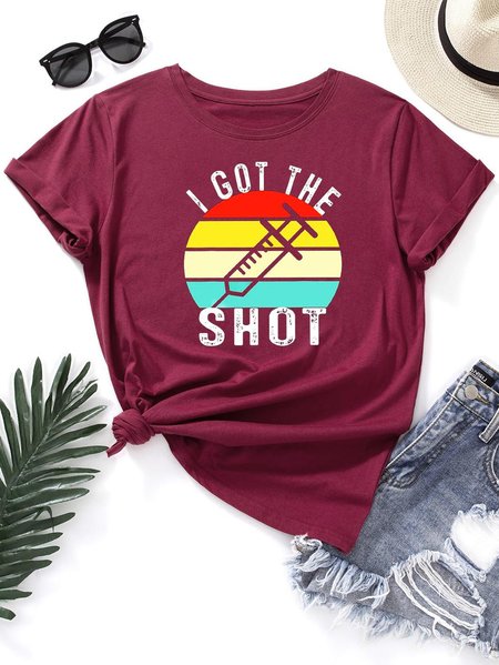 

I Got The Shot T-Shirt, Burgundy, T-shirts