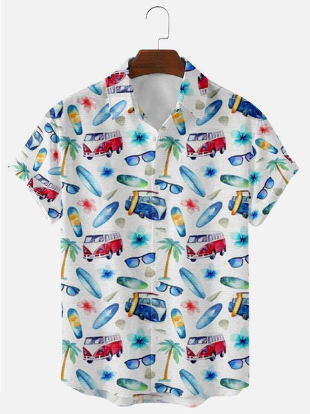 

Printed Casual Shirt Collar Shirts & Tops, Color, Shirts