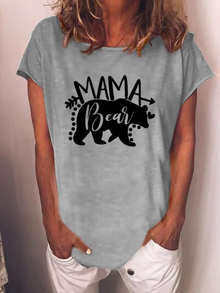 

Mother's Day Mama Bear Arrow Graphic Tee, Gray, T-shirts