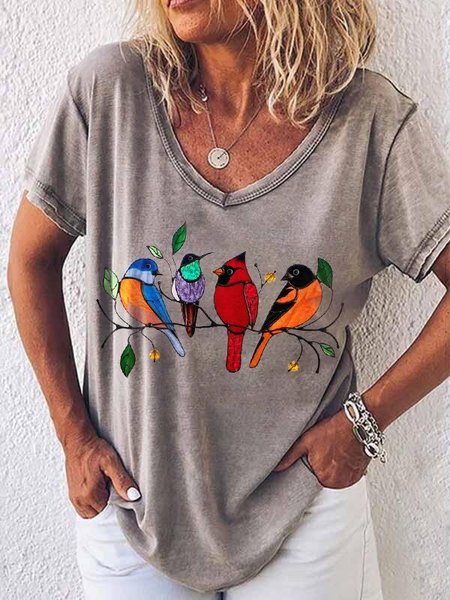 

Casuale Maniche Corte Dritto Camicie & Top, Come immagine, T-Shirts