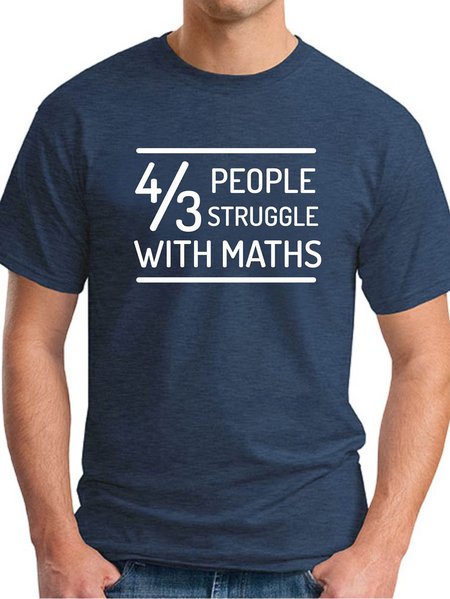 

Out Of 3 People Struggle With Maths Men's T-shirt, Deep blue, T-shirts