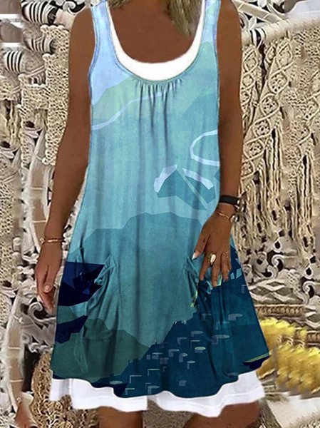 

Donna Due pezzi Abito, Blu, Dresses