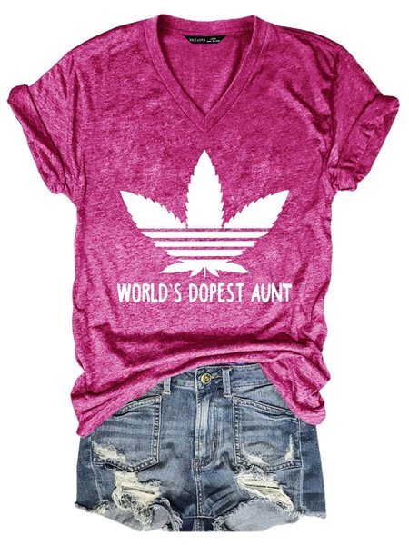

Worlds Dopest Aunt Classic T-Shirt, Rose red, T-shirts