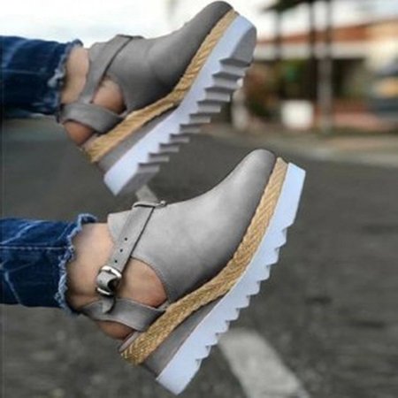 

Casual Summer Pu Loafers, Gray, Shoes