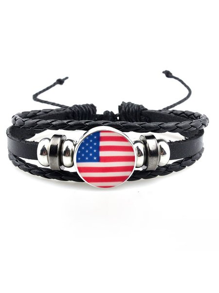 

American Flag Bracelets, Red, Bracelets