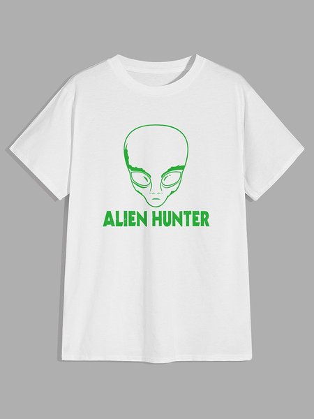 

Alien Hunter Graphic Tee, White, T-shirts