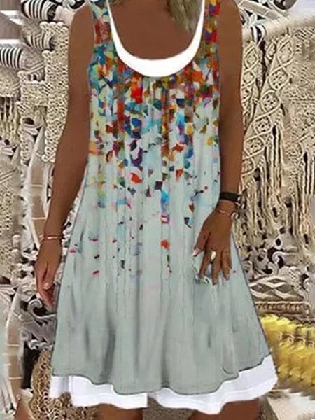 

Abito Vacanza Misto Cotone, Grigio chiaro, Dresses