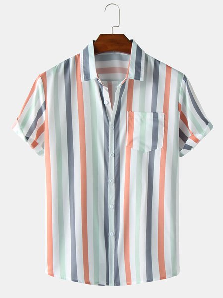 

Shirt Collar Shirts, As picture, Men's shirts