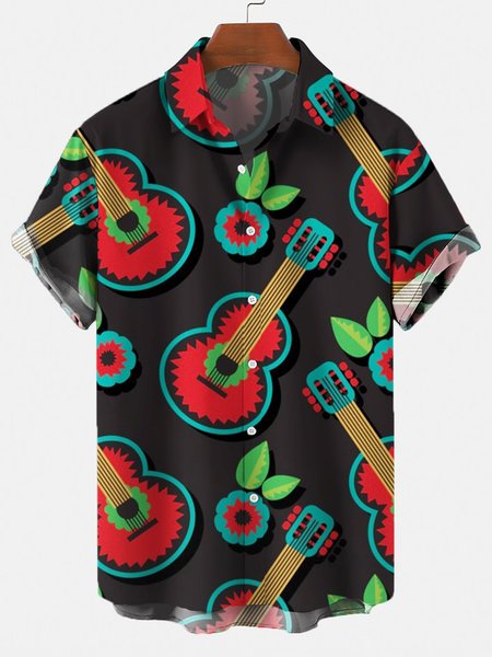 

Shirt Collar Holiday Shirts & Tops, Black, Shirts