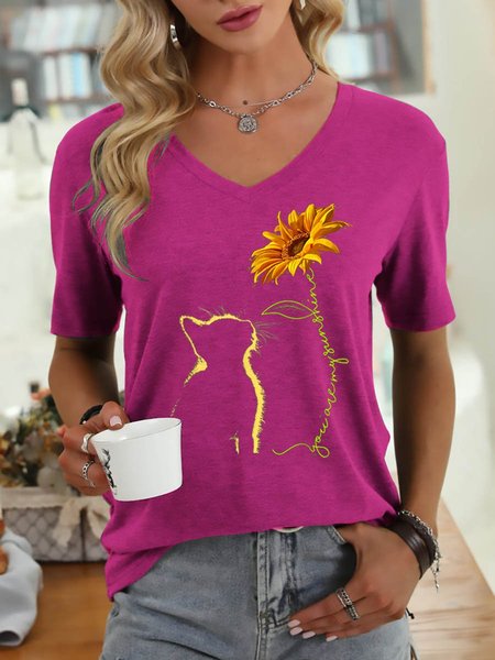 

Cat You Are My Sunshine T-Shirt, Rose red, Tees & T-shirts