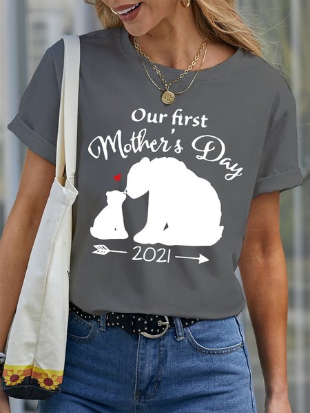 

Our First Mother's Day Women's T-Shirt, Grey, T-shirts
