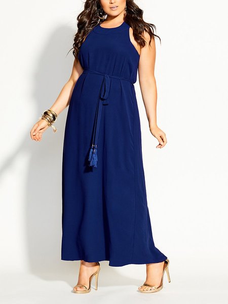 

Halter Bandage A-line BlueDresses, Blue, Dresses