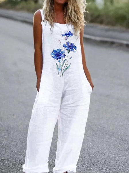 

Casuale Pantaloni, Bianco, Jumpsuits