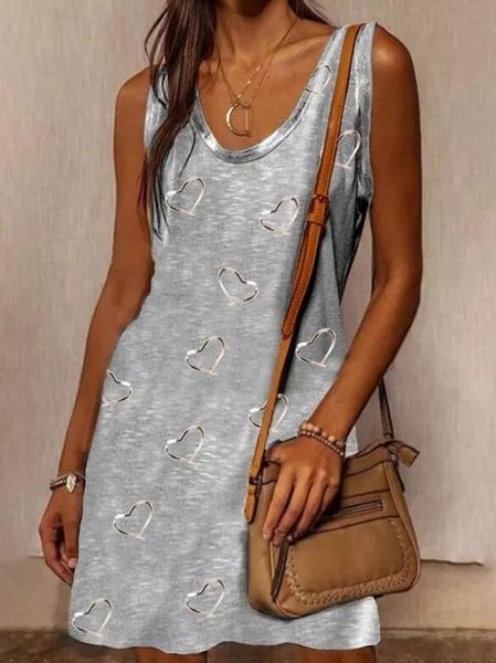 

Scollo a U Gonna Casuale, Come immagine, Dresses