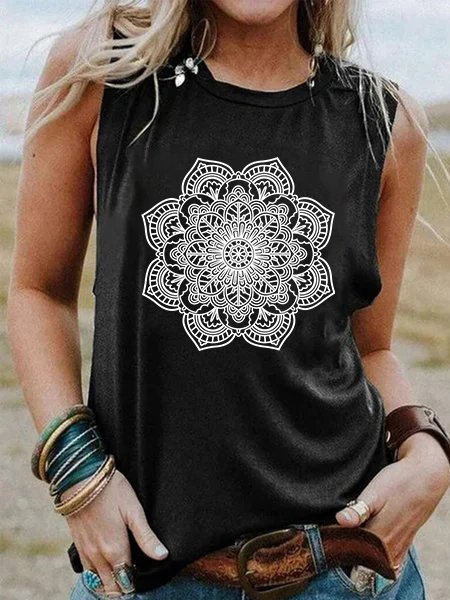 

Sleeveless Striped Tanks & Camis, Black, Tank Top