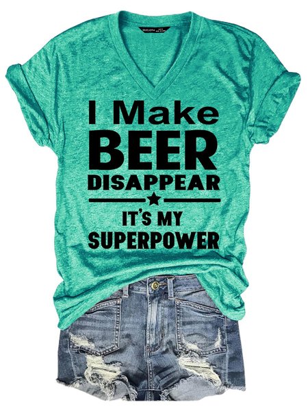 

I Make Beer Disappear Women's T-Shirt, Grass green, T-shirts