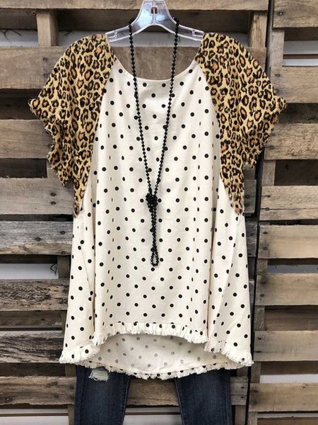 

Cotton-Blend Casual Shirts & Tops, White, Tops