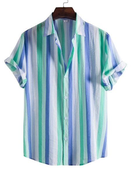 

Hawaiian Shirts for MenShort Sleeve Casual Loose Shirt, Green, Men's Floral shirt