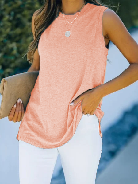 

Casual Crew Neck Shirts & Tops, Pink, T-Shirts