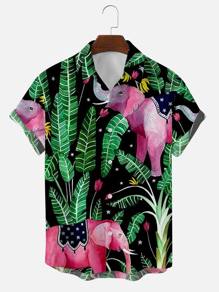 

Casual Cotton-Blend Shirts & Tops, Green, Men's Tops