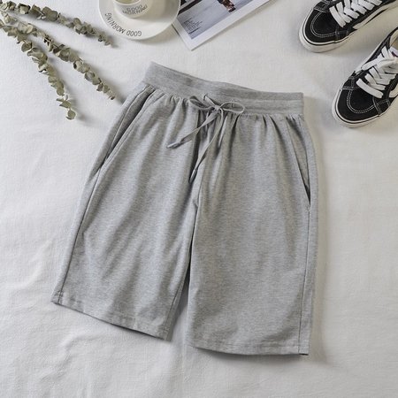 

Cotton-Blend Pants, Gray, Shorts