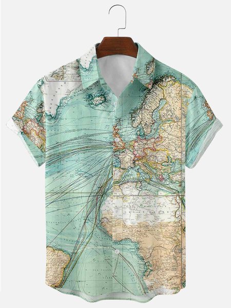 

Casual Shirts & Tops, Green, Men's Floral shirt