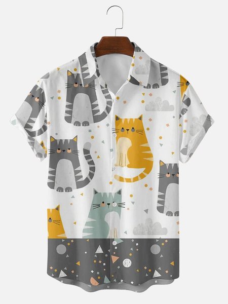 

Cotton-Blend Casual Shirts & Tops, Green, Shirts