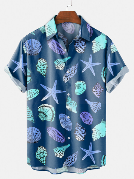 

Shirt Collar Shirts & Tops, Blue, Shirts