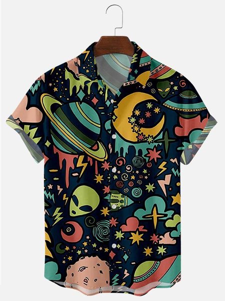 

Regular Fit Short Sleeve Casual Shirt for Men, Color1, Shirts