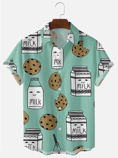 

Regular Fit Short Sleeve Casual Shirt for Men, Men's Floral shirt