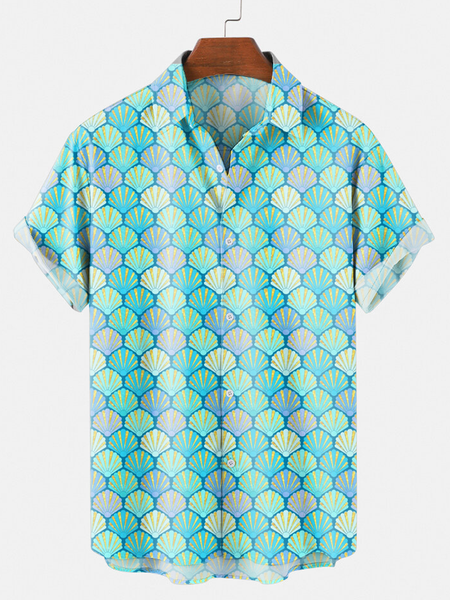 

Shirt Collar Casual Shirts & Tops, Blue, Shirts
