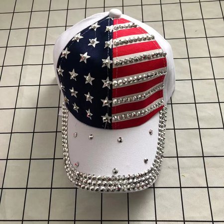 America Unisex Hat, White, Hats