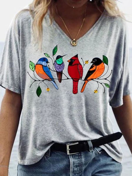 

Misto Cotone Maniche Corte Dritto Camicie & Top, Come immagine, T-Shirts