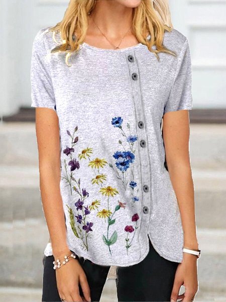 

Camicie & Top Casuale Girocollo Misto Cotone, Come immagine, Blouses & Shirts