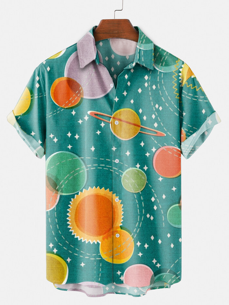 

Geometric Shirts & Tops, Green, Shirts