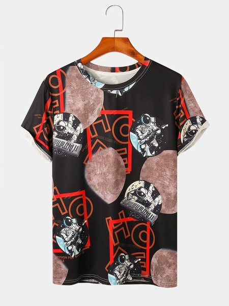 

Regular Fit Short Sleeve Casual t-Shirt for Men, Color1, T-Shirts