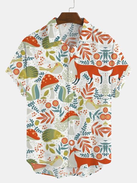 

Casual Shirt Collar Shirts & Tops, As picture, Shirts