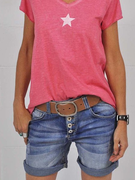 

Denim Pants, Blue, Shorts