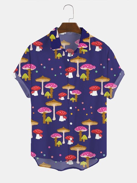 

Casual Cotton-Blend Shirts & Tops, As picture, Shirts