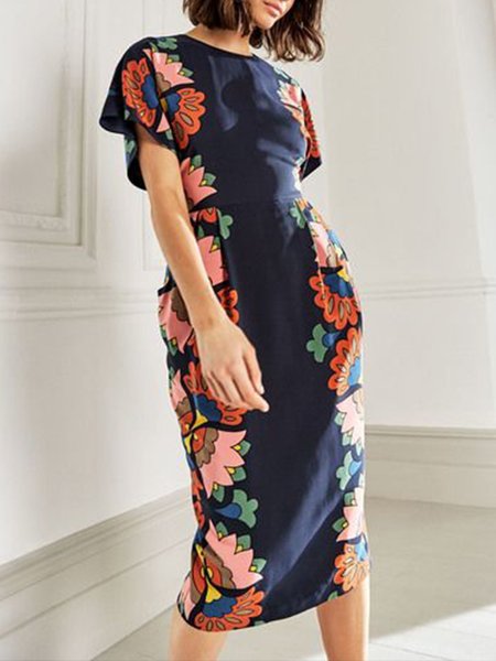 

Abito Casuale Maniche Corte, Come immagine, Midi Dresses