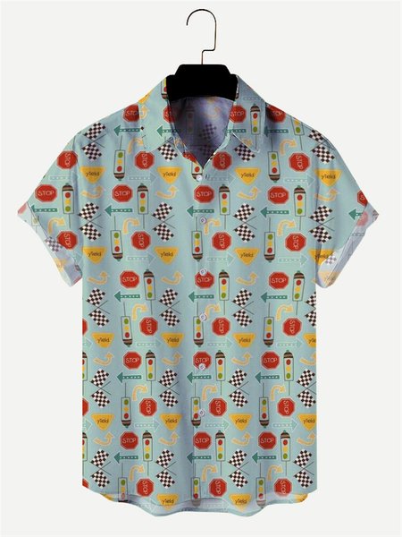 

Regular Fit Short Sleeve Casual Shirt for Men, Color, Short Sleeves Shirts